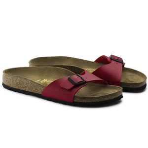 Birkenstock Size 8 Madrid Birko Flor Hot Pink Patent Leather One strap  sandal