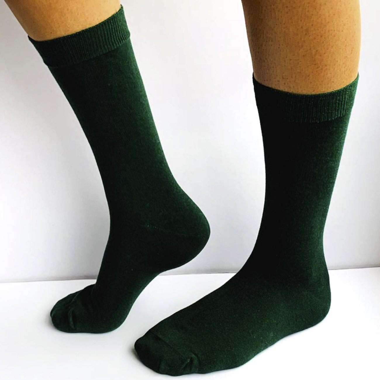 Dr Socks, 95% Cotton, 5% Elastane, Loose top, No Toe Seam, Green Socks Mongrel Socks Green 2-8 