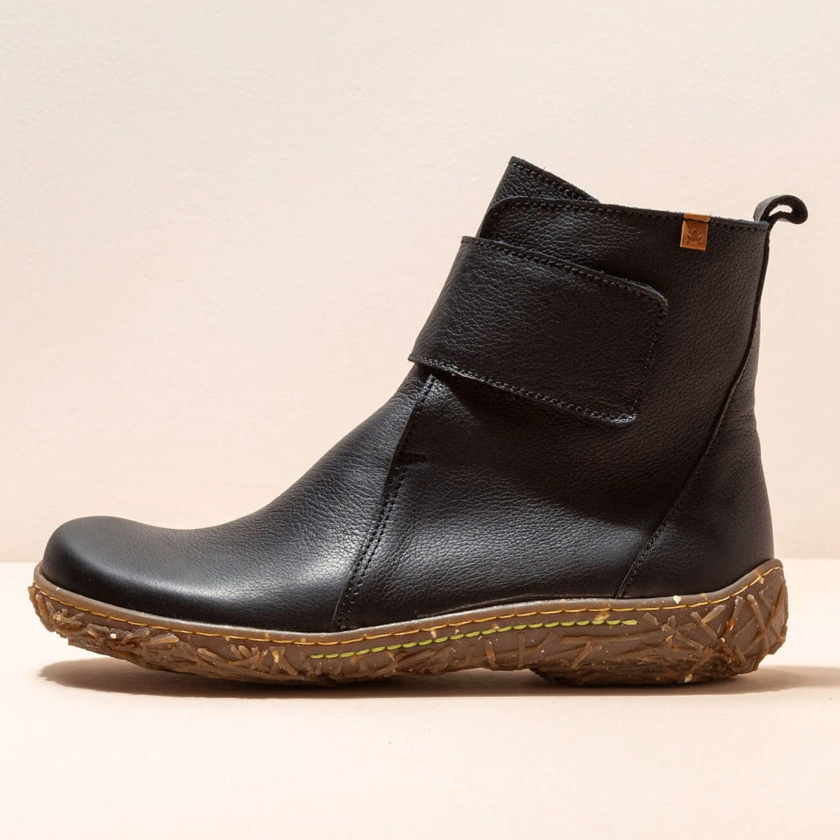 El Naturalista, NIDO ELLA, Boot, Natural Grain Leather, Black Boots El Natura Lista 