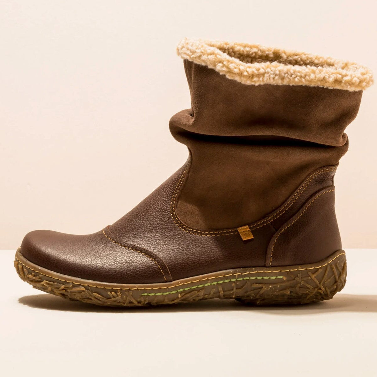 El Naturalista, NIDO ELLA, Boot, Natural Grain Leather, Brown Boots El Natura Lista 