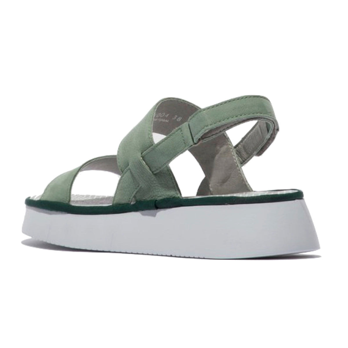 Fly London, CURA318, Sandal, Leather, Jade Green Sandals Fly London 