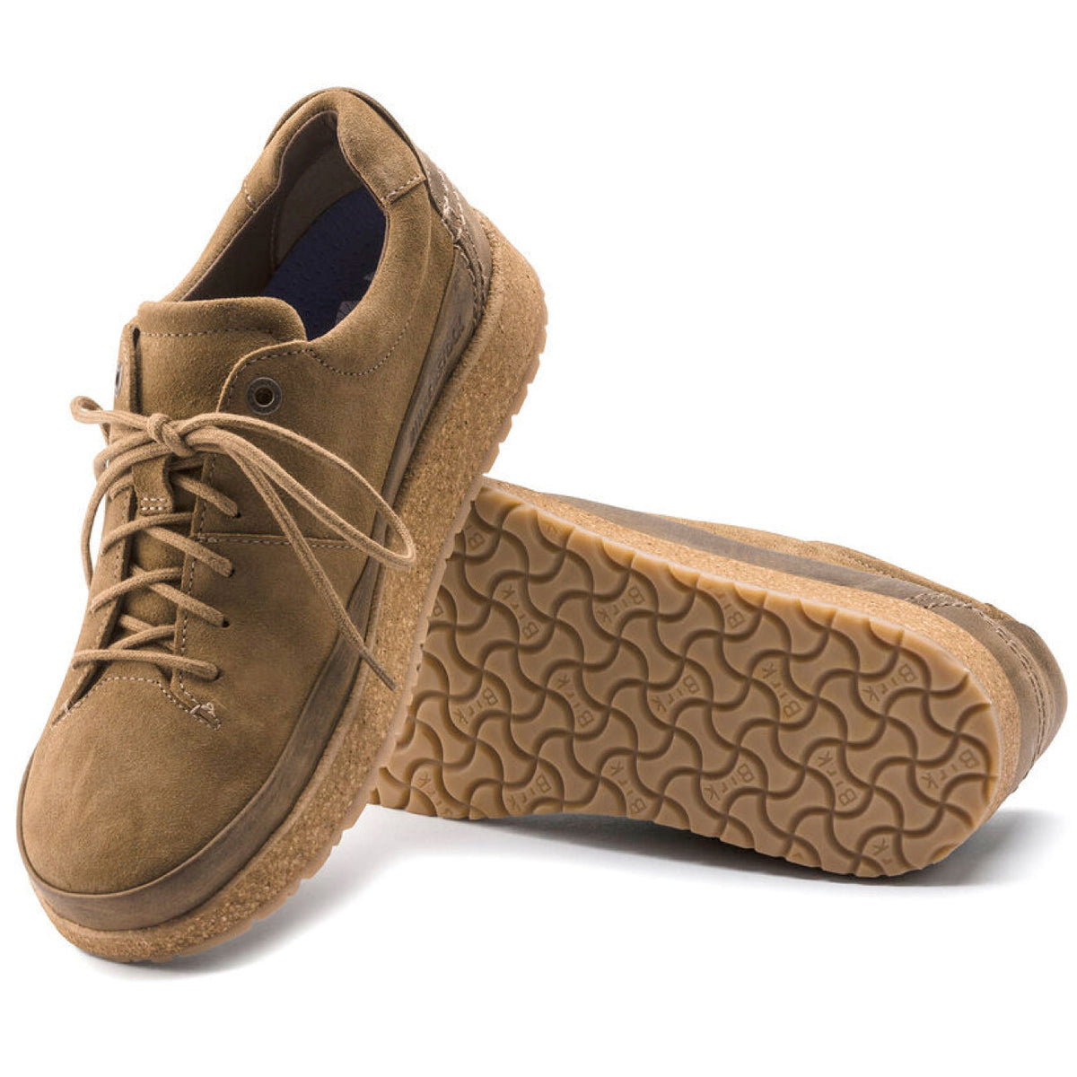 Birkenstock Shoes, Honnef Low, Suede Leather, Regular Fit, Tea Suede Shoes Birkenstock Seasonal 