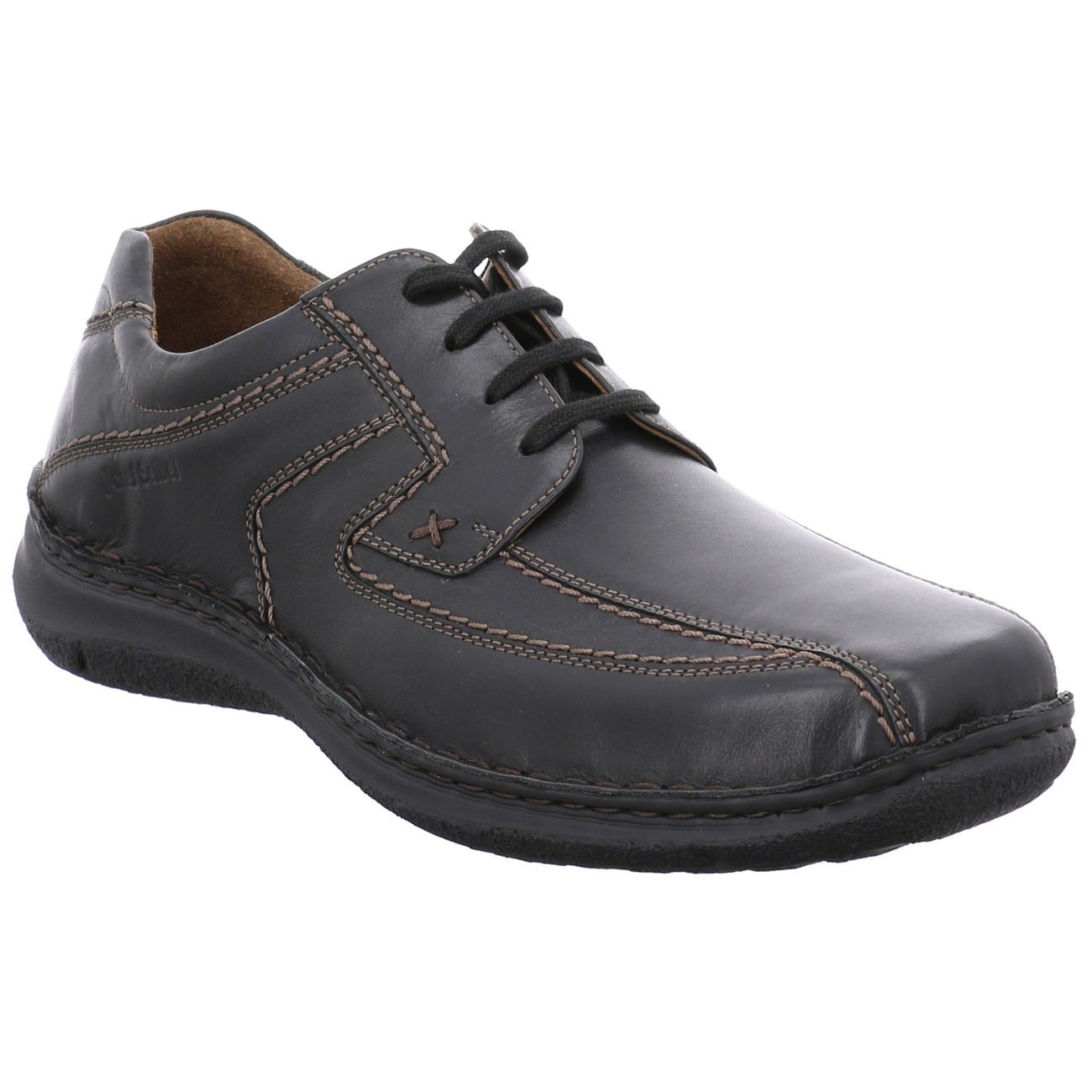 Josef Seibel, Anvers 08, Leather, Shoe, Black Shoes Josef Seibel Black 40 
