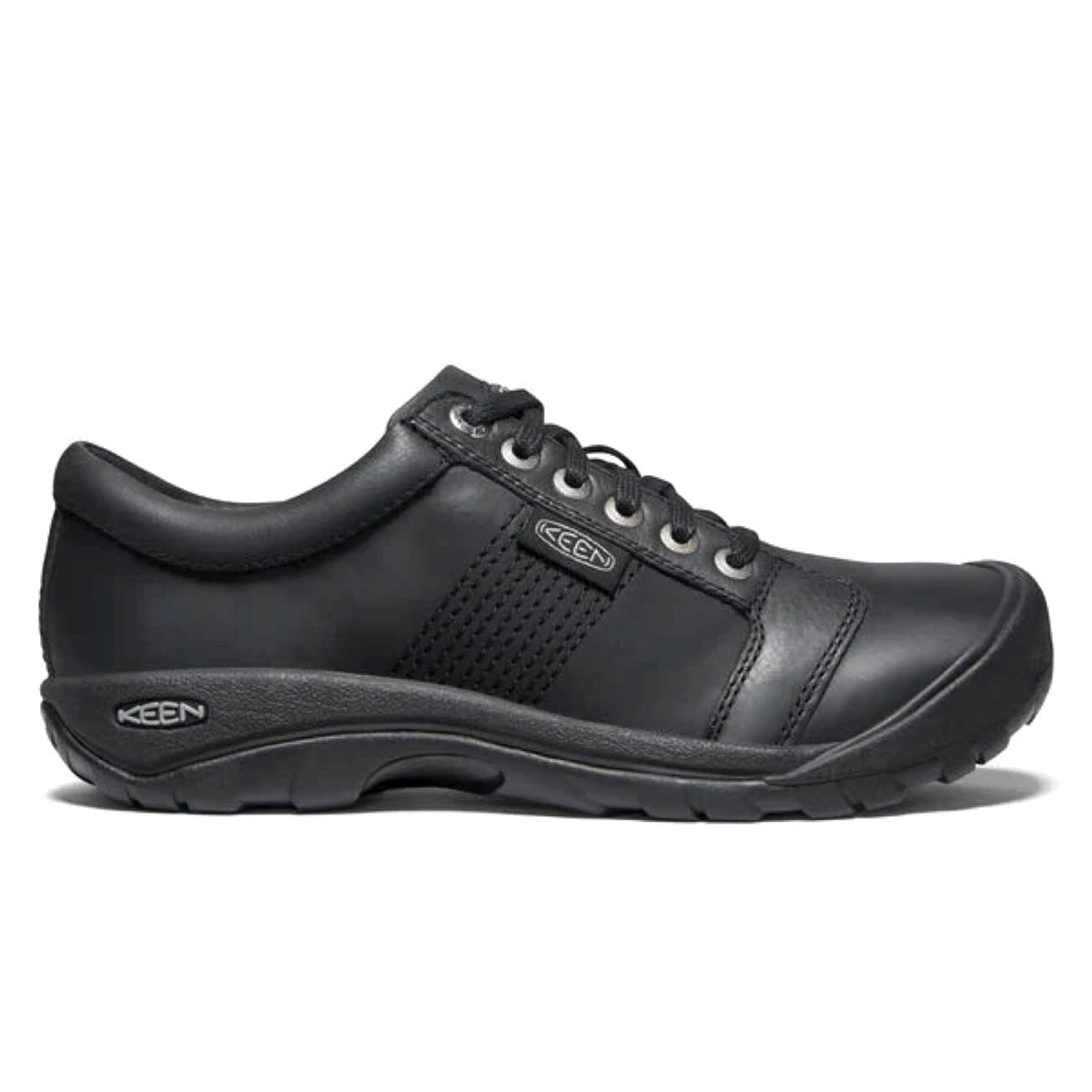 Keen, Austin Casual Mens, Shoes, Leather, Black Shoes Keen 
