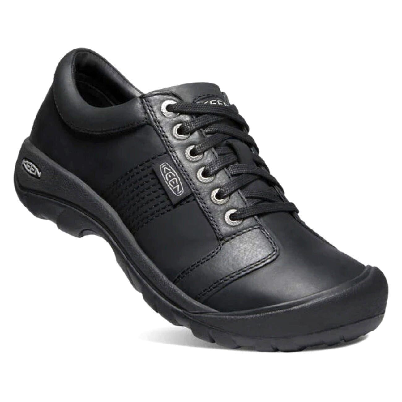 Keen, Austin Casual Mens, Shoes, Leather, Black Shoes Keen Black US 10 