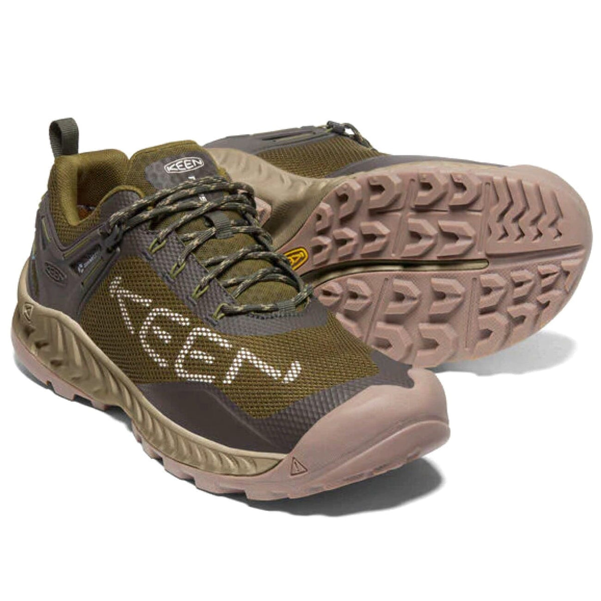 Keen, NXIS EVO WP, Mens, Dark Olive/Black Olive Shoes Keen 