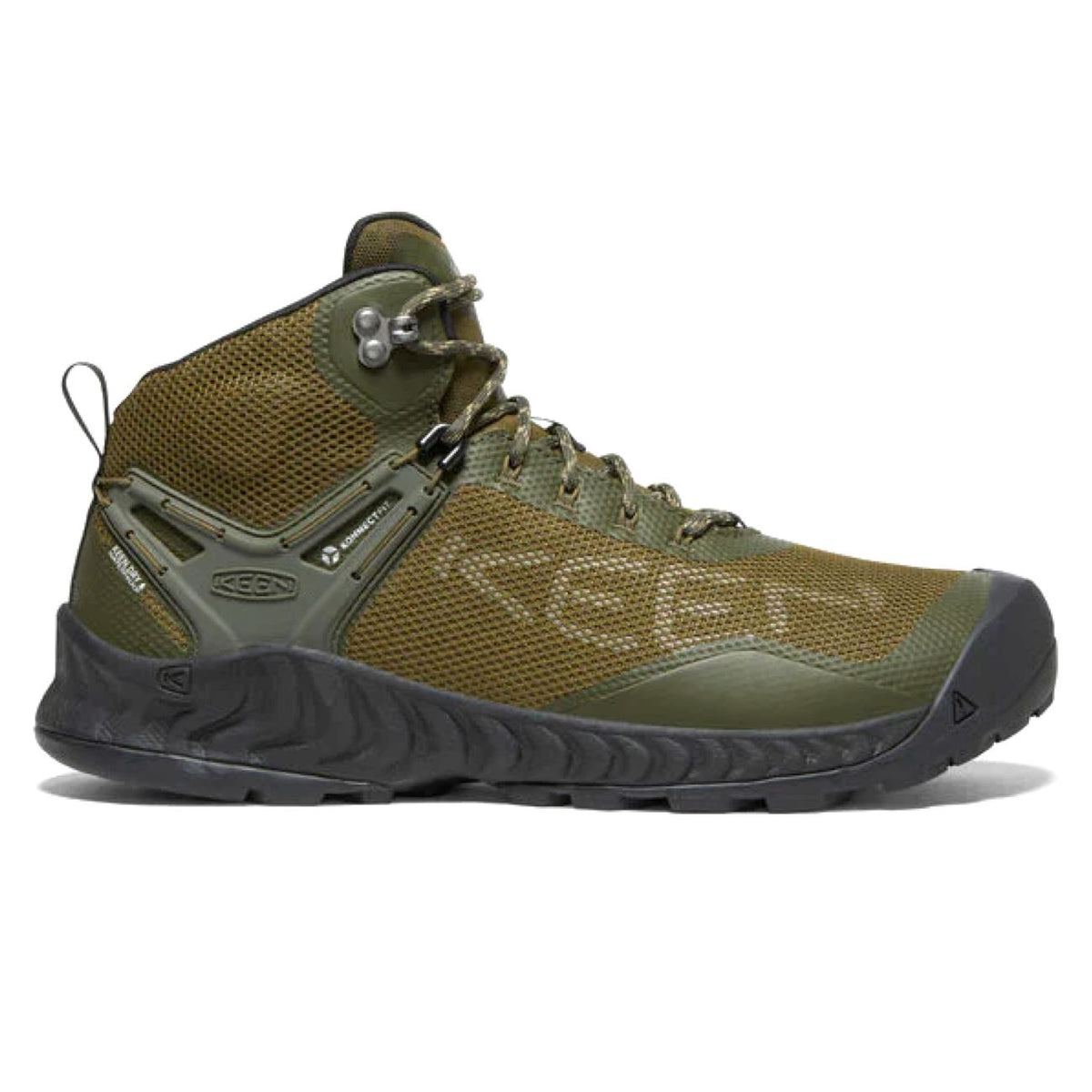 Keen, NXIS EVO Mid WP, Mens, Forest Night Dark Olive Shoes Keen 
