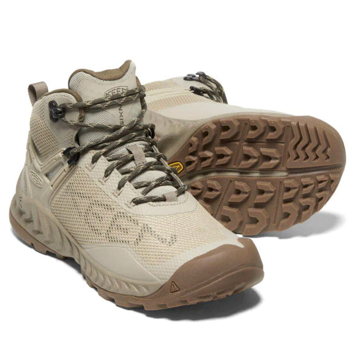 Keen, NXIS EVO Mid WP, Womens, Plaza Taupe Brindle Shoes Keen 