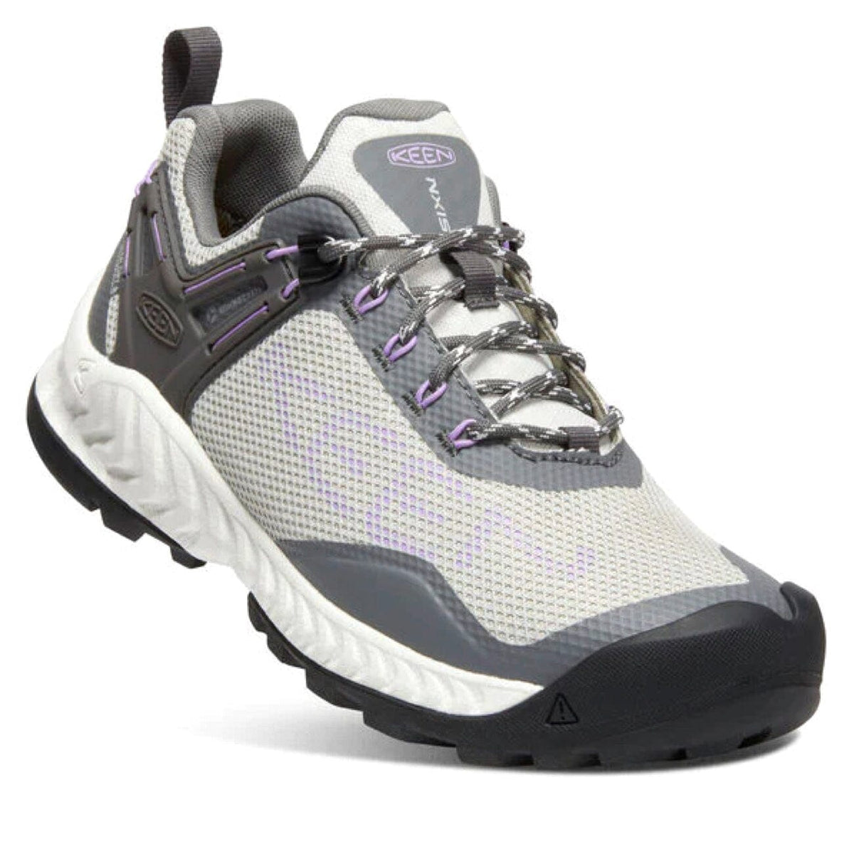 Keen, NXIS EVO WP, Womens, Steel Grey/English Lavender Shoes Keen Steel Grey/English Lavender 7 
