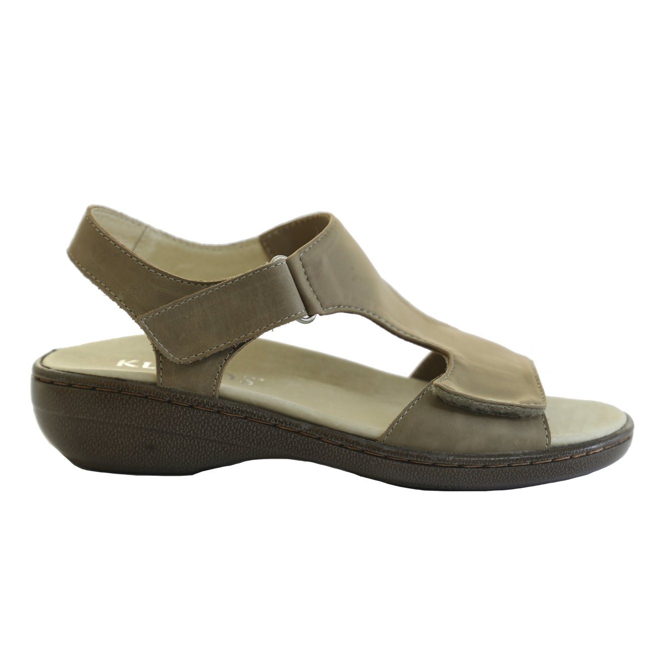 Klouds, Adele Stretch, Sandal, Leather, Stone Sandals Klouds Stone 36 