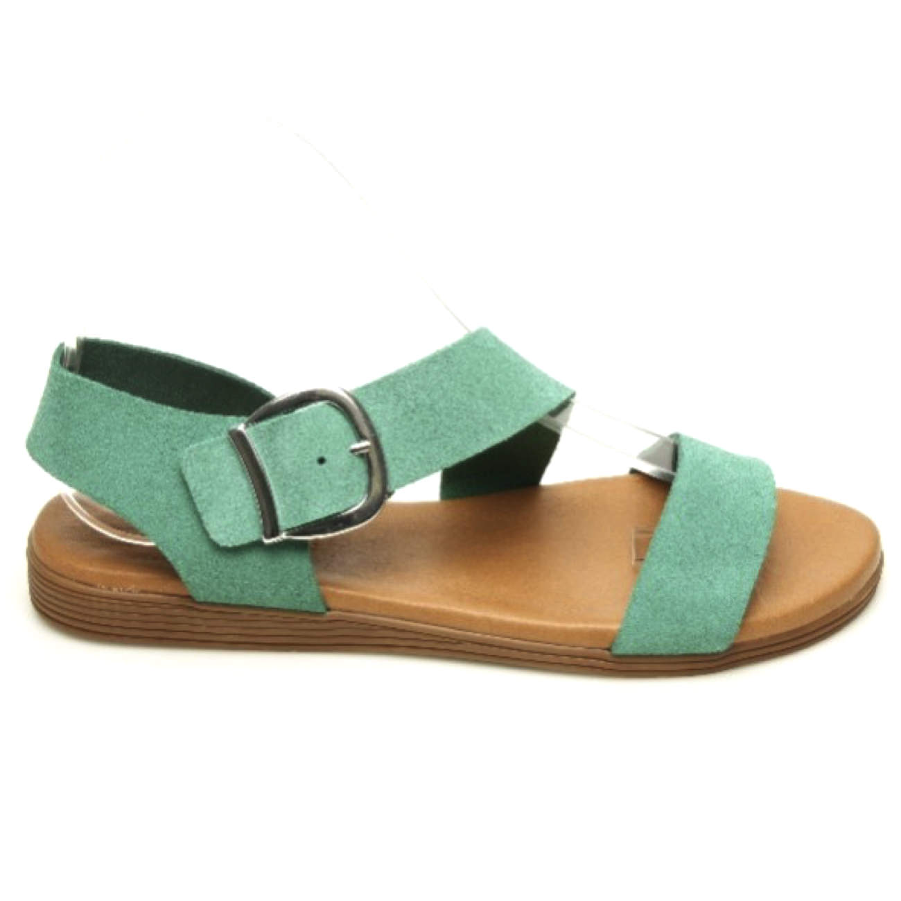 Marila, SS21, P-2411, Sandal, Leather, Green Sandals Marila Green 36 