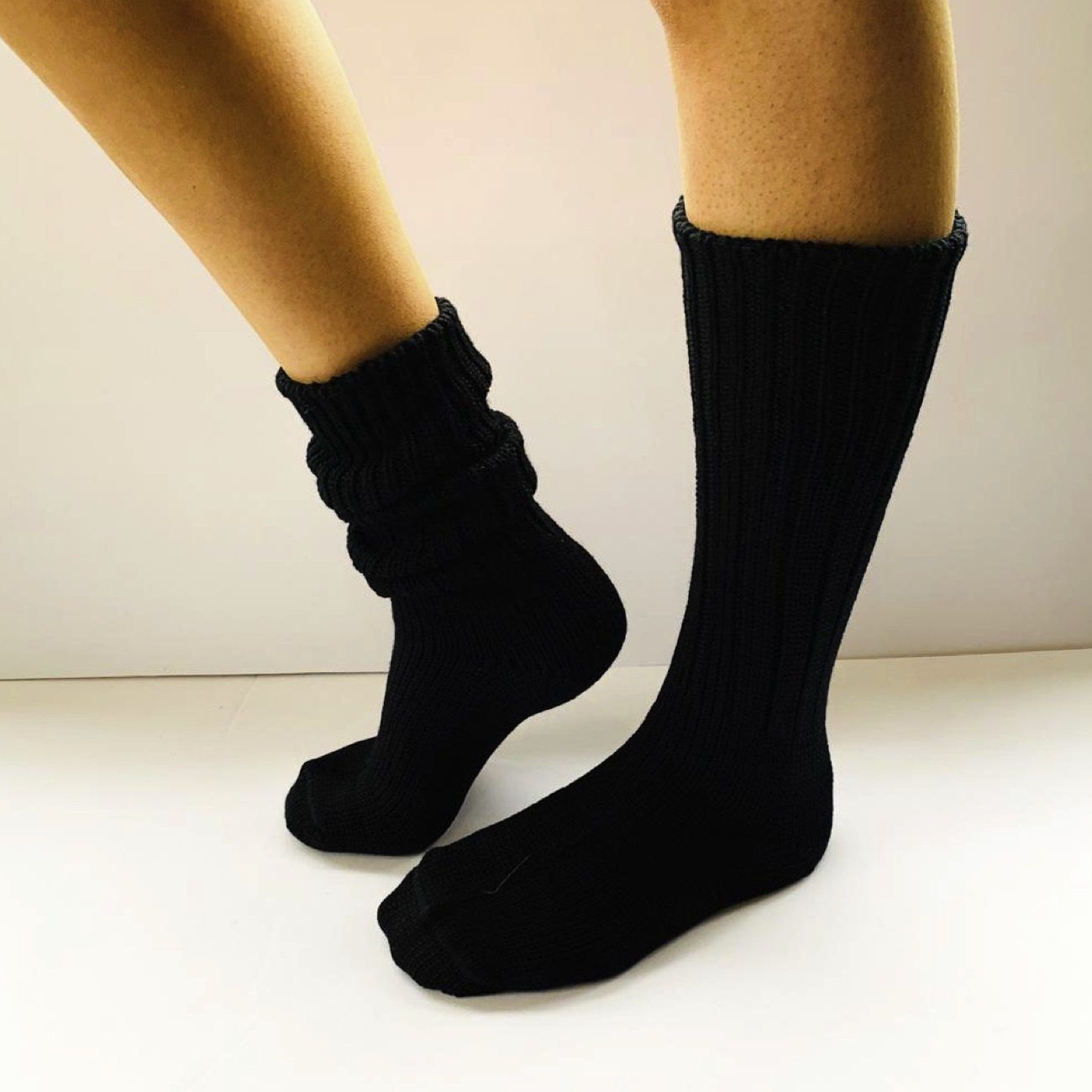 Pure Merino Wool Mongrel Socks Black Socks Mongrel Socks Black Small 