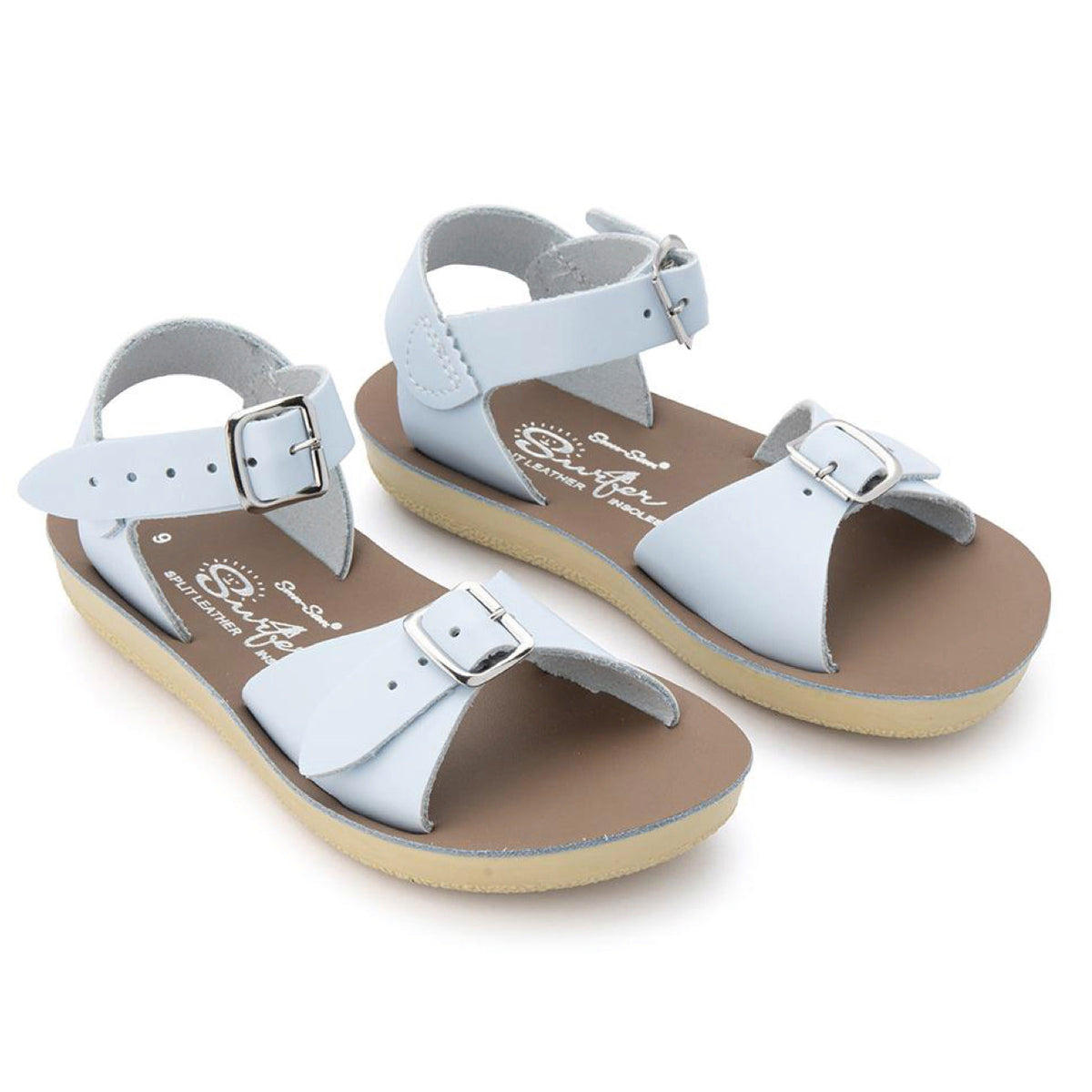 Salt Water Sandals, Sun-San Surfer, Infant, Light Blue Sandals Salt Water Sandals Light Blue 3 