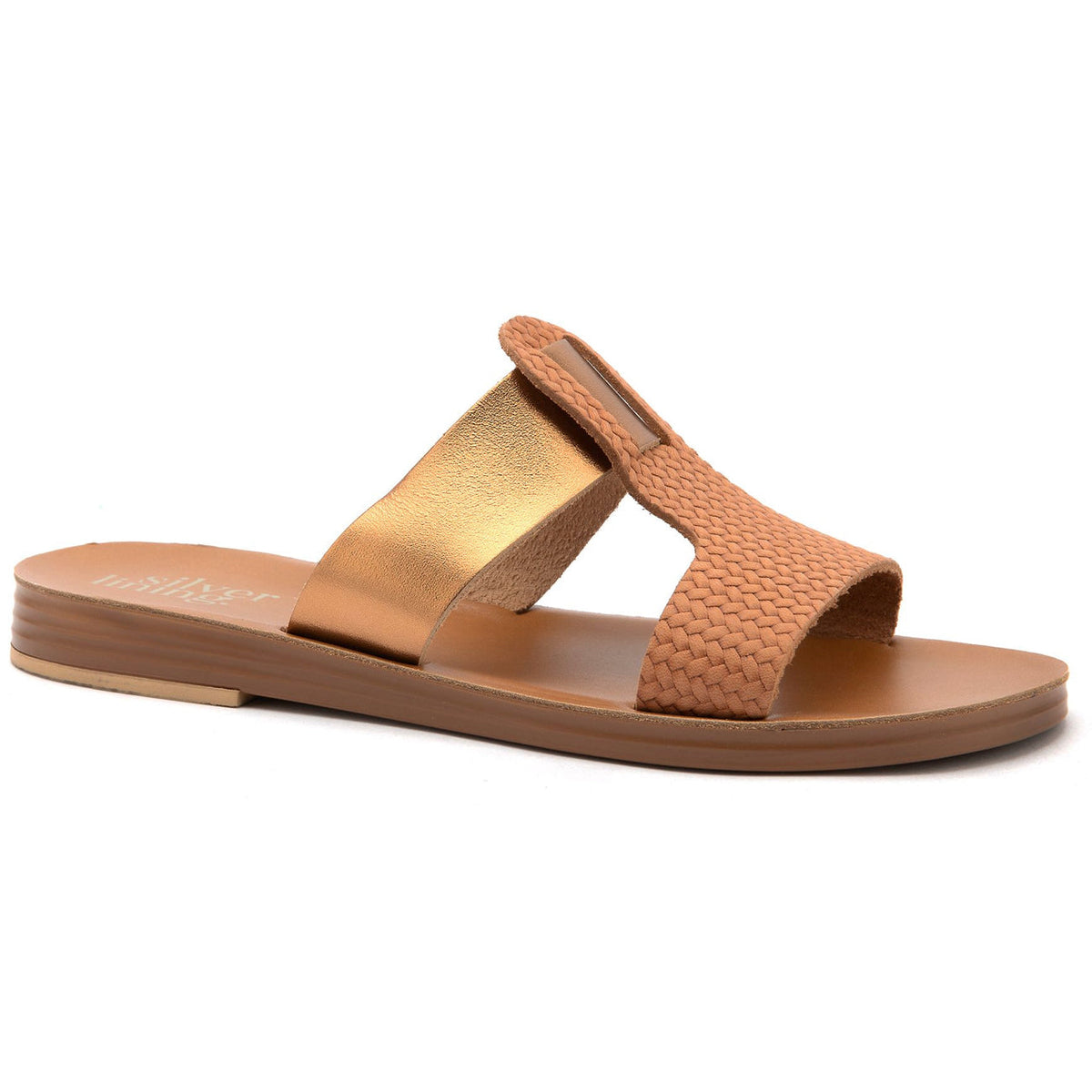 Silver Lining, Gala 2507, Leather, Sandal, Tabac Sandals Silver Lining 