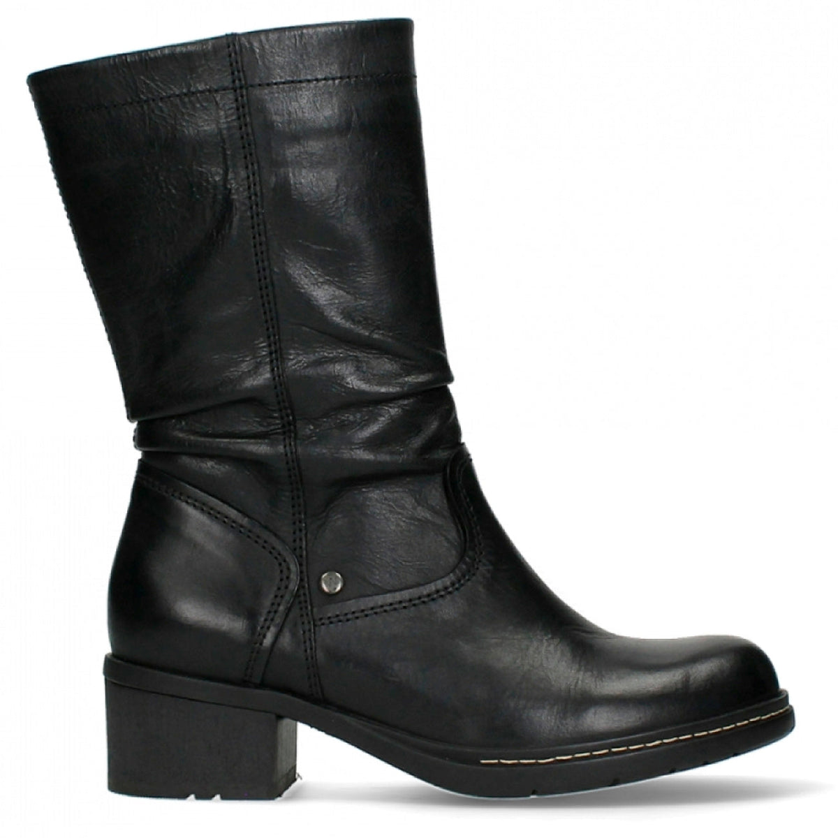 Wolky, Edmonton, Boots, Soft Wax Leather, Black Boots Wolky 