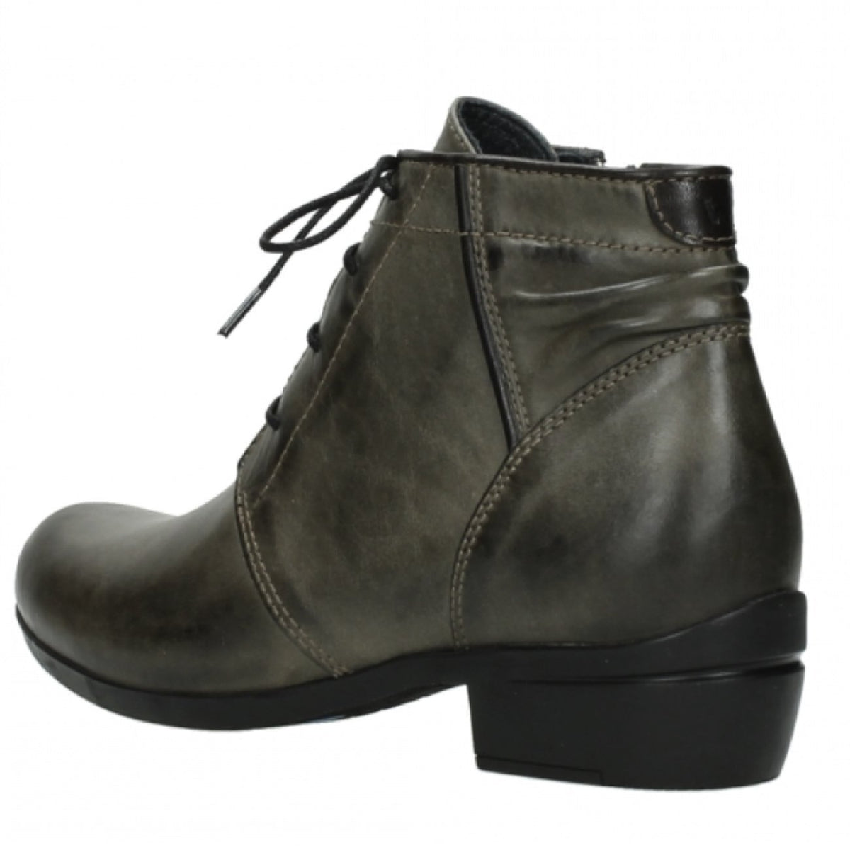 Wolky, Delano, Softy Wax Leather, Laceup Boot, Taupe Boots Wolky 