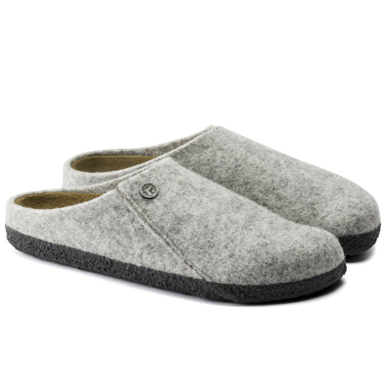 Birkenstock Seasonal, Zermatt, Wool Felt, Narrow Fit, Light Grey House Shoes Birkenstock Seasonal Light Grey 38 