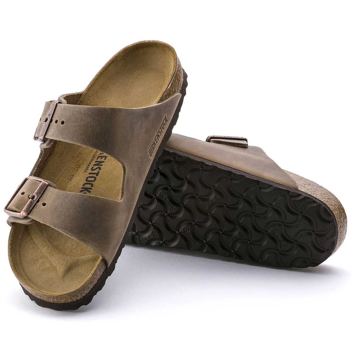 Birkenstock Classic, Arizona, Regular Fit, Natural Leather, Tobacco Brown Sandals Birkenstock Classic 