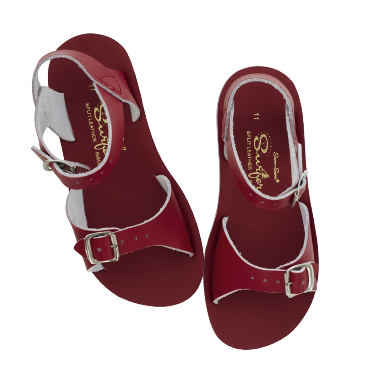 Salt Water Sandals, Sun-San Surfer, Infant, Red Sandals Salt Water Sandals Red 3 
